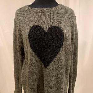 Wooden Ships Black Heart Sweater